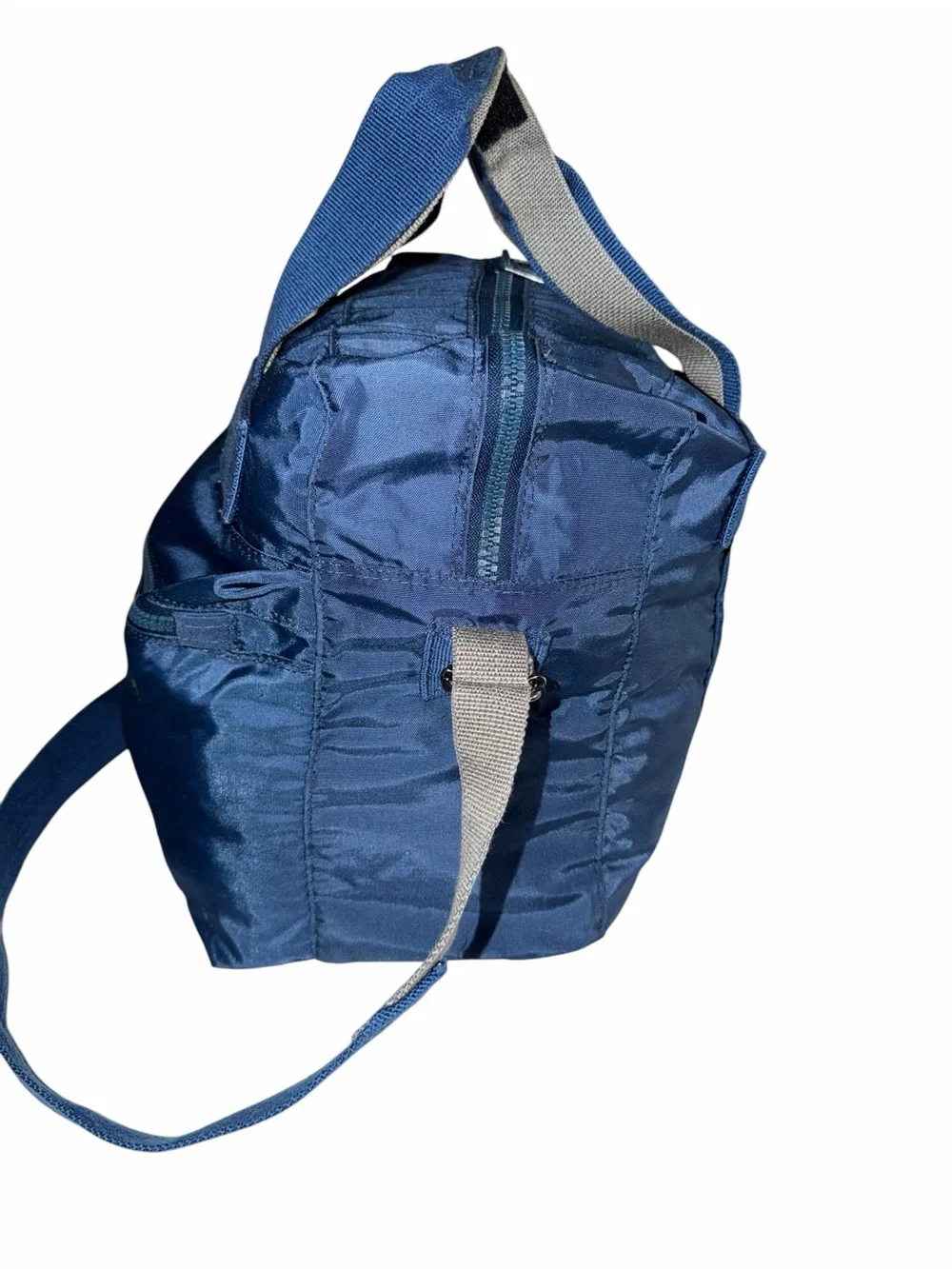LUCAS Vintage Nylon Duffle Weekender Bag